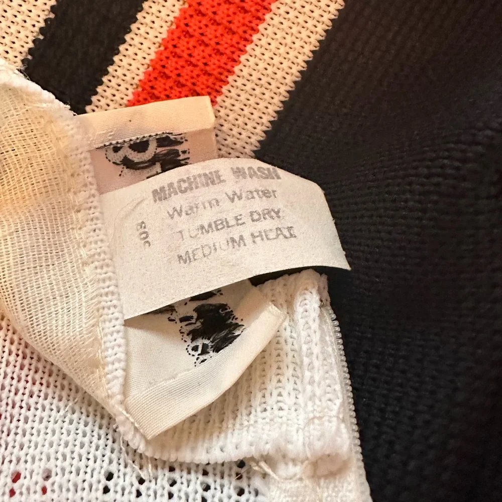 Vintage Bleeker Street polyester blend back zipper 10 capped sleeve knit dress - Picture 16 of 16